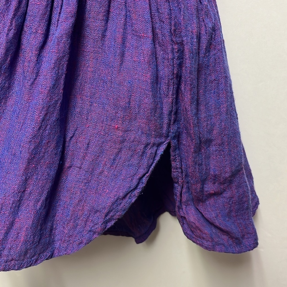 Holding Horses for Anthropologie Tyra Linen Boxy Top, Size Small, Purple - Picture 5 of 7